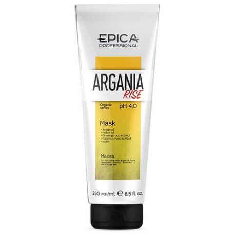 EPICA Argania Rise ORGANIC Маска для придания блеска с маслом арганы, 250 мл.