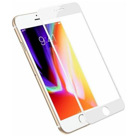 Защитное стекло на iPhone 7/8/SE (2020), 3D Nano, белый