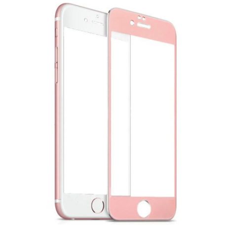 Защитное стекло на iPhone 6/6S, 3D Tiger Glass, розовое золото, с олеофобным покрытием