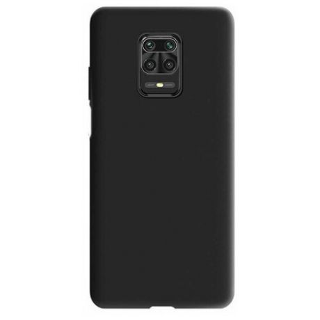Чехол для смартфона Xiaomi Redmi Note 9S/9 Pro силиконовый (черный), BoraSCO