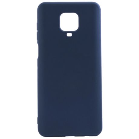Чехол- накладка для Xiaomi Redmi Note 9S/9 Pro синий, Microfiber Case, Borasco