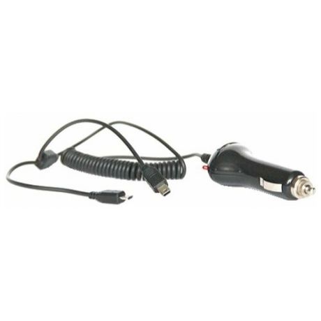 Автомобильное зарядное устройство KS-is KS-039 Caus microUSB плюс mini USB на кабеле 2А