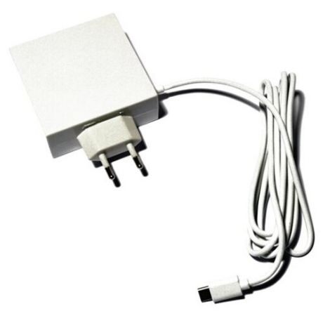 Сетевой адаптер питания KS-is KS-275 зарядка 2А 2 USB-порта плюс встроенный кабель USB-C, заряжает App MacBook 29Вт