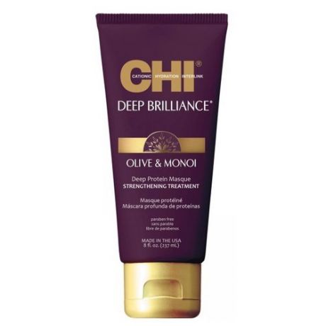CHI Deep Brilliance Протеиновая маска "Глубокий уход" для волос и кожи головы, 237 мл