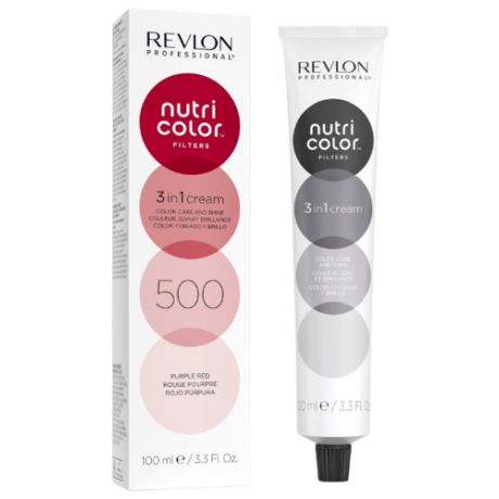 Краситель прямого действия Revlon Professional Nutri Color Filters 3 In 1 Cream 500 Purple red, 240 мл