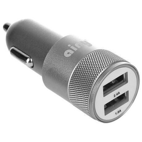 Зарядное устройство Ainy 2xUSB 1A/2.4A EB-018K Grey