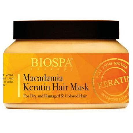 Sea of Spa BioSPA Маска для волос с кератином и маслом макадамии, 500 мл