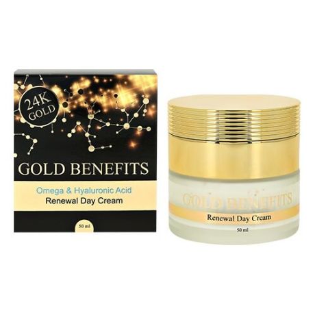 Gold Benefits Omega & Hyaluronic Acid Renewal Day Cream Обновляющий дневной крем для лица, 50 мл