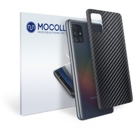 Пленка защитная MOCOLL для задней панели Samsung GALAXY A40S Карбон черный