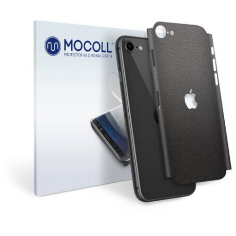 Пленка защитная MOCOLL для задней панели Apple iPhone SE 2020 Металлик Черный