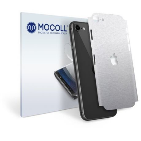Пленка защитная MOCOLL для задней панели Apple iPhone 6 PLUS / 6S PLUS Металлик Серебристый