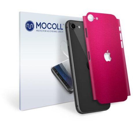 Пленка защитная MOCOLL для задней панели Apple iPhone 5 / 5S / SE Металлик Розовый