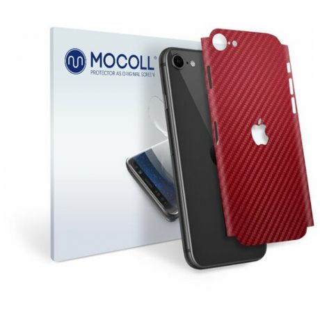 Пленка защитная MOCOLL для задней панели Apple iPhone 7 Карбон Красный