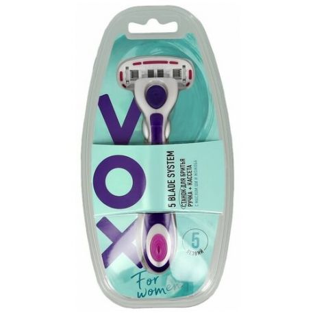 Станок для бритья `VOX` FOR WOMEN 5 лезвий с 1 сменной кассетой