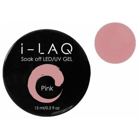 Гель I-LAQ Soak Off LED/UV Gel моделирующий камуфлирующий, 15 мл peach