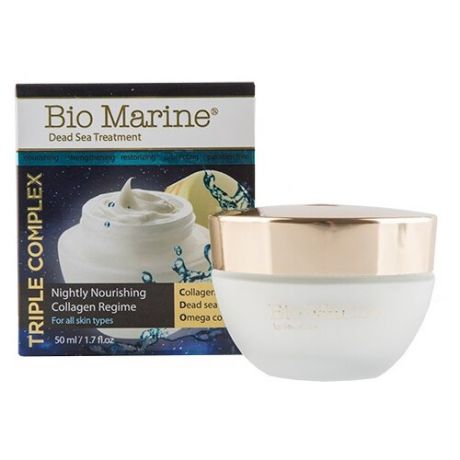 Bio Marine Triple Complex Nightly Nourishing Collagen Regime Cream Питательный ночной крем для лица с коллагеном, 50 мл