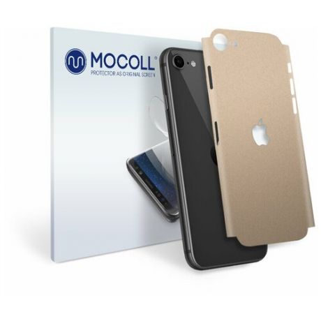 Пленка защитная MOCOLL для задней панели Apple iPhone SE 2020 Кожа Белая