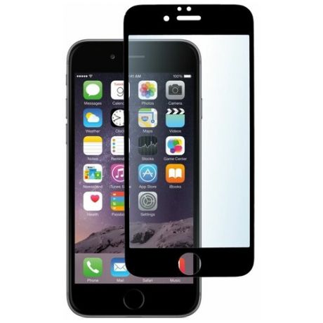 Защитное стекло skinBOX для Apple Iphone 6/6S цвет- черный