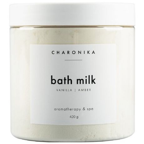 Молоко для ванны Bath Milk vanilla | amber, CHARONIKA 420 г