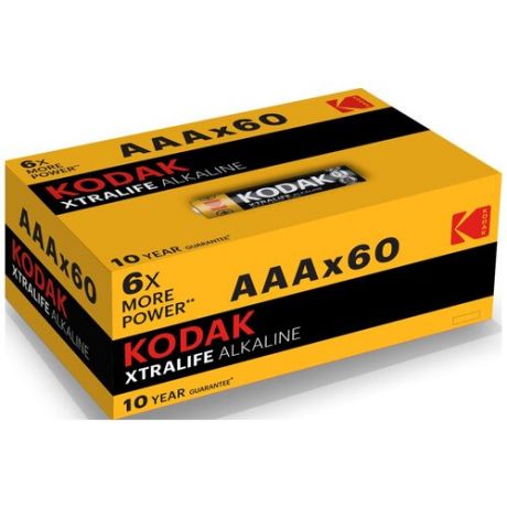 Батарейка KODAK LR03-60 (4S) colour box XTRALIFE 30414938-RU1