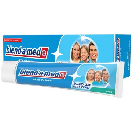 Зубная паста Blend-a-med Анти-кариес Защита для всей семьи Мята, 50 мл
