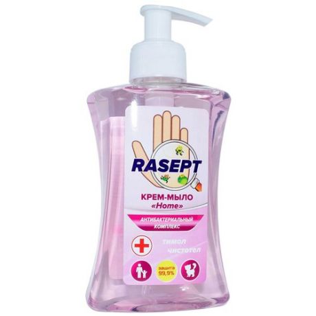 RASEPT Крем-мыло жидкое Home с антибактериальным комплексом Тимол и Экстракт чистотела, 250 мл