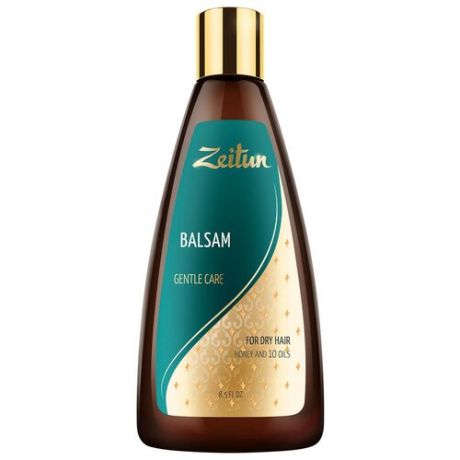 Zeitun бальзам Gentle Care Нежный уход для сухих волос с медом и 10 маслами, 250 мл