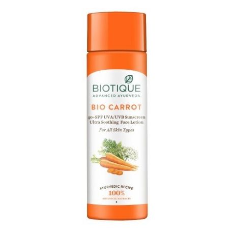Biotique лосьон Bio Carrot Sunscreen, SPF 40, 120 мл, 1 шт