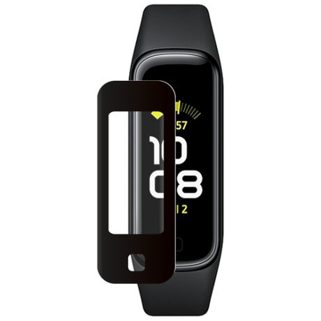 Защитное органическое стекло PMMA для Samsung Galaxy Fit 2, черная рамка, Deppa