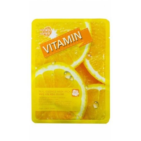 MAY ISLAND тканевая маска Real Essence Vitamin с витаминами, 25 мл