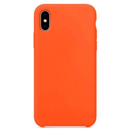 Силиконовый чехол Silicone Case для iPhone X / XS, оранжевый