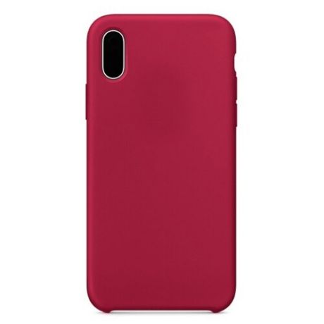 Силиконовый чехол Silicone Case для iPhone XR, спелая малина