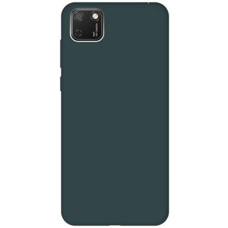 Чехол - накладка Silky Touch для Huawei Y5P / Honor 9S темно-зеленый