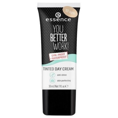 Essence, you better work! tinted day cream — тонирующий дневной крем (т.10), 30 мл