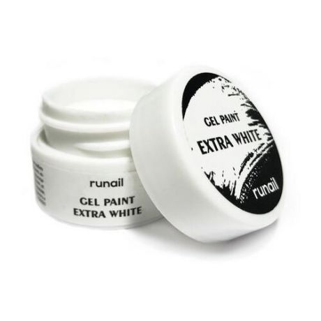 Краска гелевая Runail Professional Gel Paint 6428 extra white