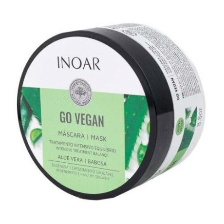 Inoar / Go Vegan: Balance (алоэ) маска для волос, 250 мл
