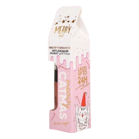 Beauty Fox праймер-фиксатор для макияжа Meowy Catmas, 60 мл, светло-розовый
