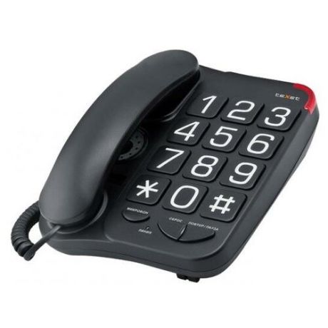 Texet Телефон проводной Texet TX-201 черный