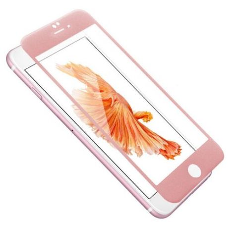 Защитное стекло на iPhone 7Plus/8Plus, 3D Tiger Glass, розовое золото, с олеофобным покрытием