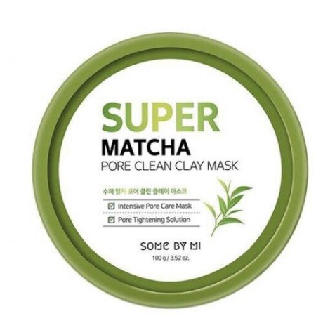 SOME BY MI SUPER MATCHA PORE CLEAN CLAY MASK Очищающая глиняная маска для лица с экстрактом чая матч