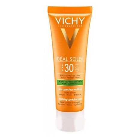 Vichy средство Ideal Soleil Anti-Imperfections Anti-Blemishes, SPF 30, 50 мл