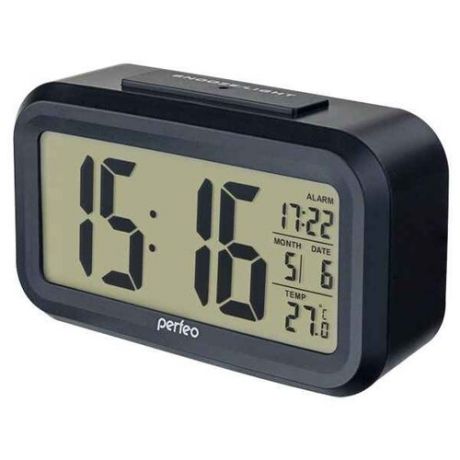 Часы с термометром Perfeo Snuz (PF-S2166), белый