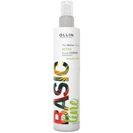 OLLIN Professional несмываемый актив-спрей для волос Basic Line, 250 мл