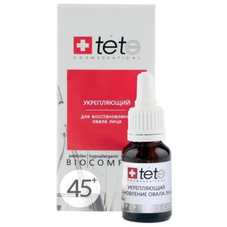 Комплекс TETe Cosmeceutical для восстановления овала лица (коррекция гравитационного птоза) для лица 45+, 15 мл
