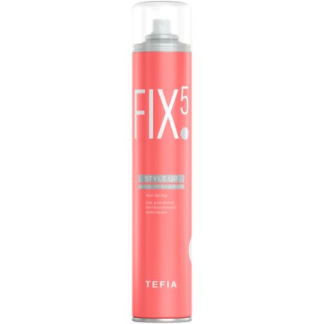 Tefia Style.Up лак для волос Hair Spray Extra Strong Hold, экстрасильная фиксация, 500 мл