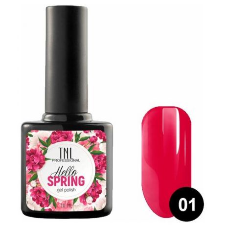 TNL Professional Гель-лак Hello Spring, 10 мл, №05 - розовый фламиного