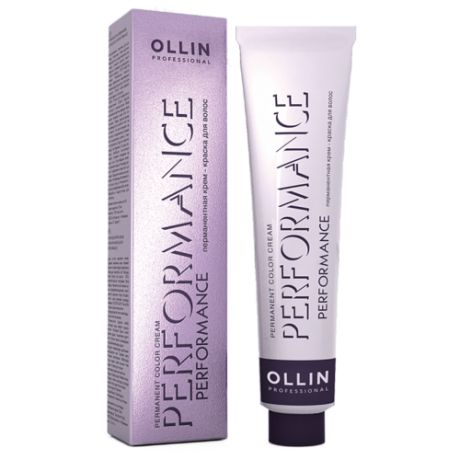 OLLIN Professional Performance перманентная крем-краска для волос, 6/4 темно-русый медный, 60 мл