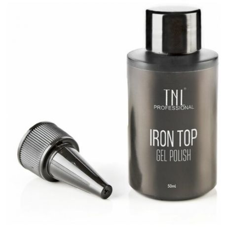 TNL Professional Верхнее покрытие Iron Top Gel Polish, прозрачный, 50 мл