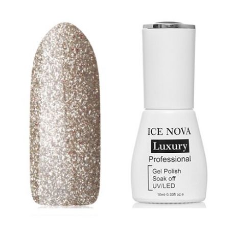 ICE NOVA Гель-лак Luxury Professional, 10 мл, 111 rosy nude