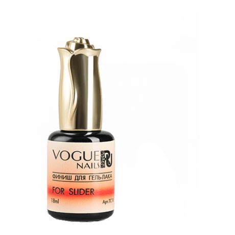 Vogue Nails Верхнее покрытие Top For Slider, прозрачный, 18 мл